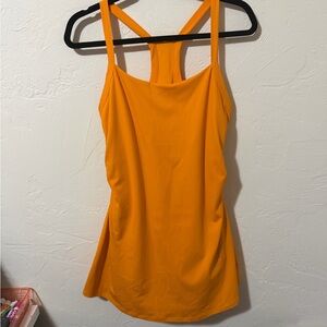 Girlfriend Collective Vibrant Orange Athletic Dress